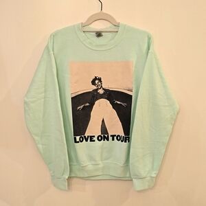 Official Merch Harry Styles Love on Tour Mint Green Sweatshirt - NEW